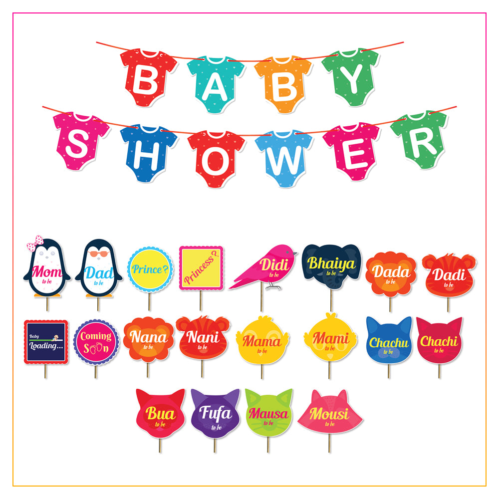 baby shower props, banner