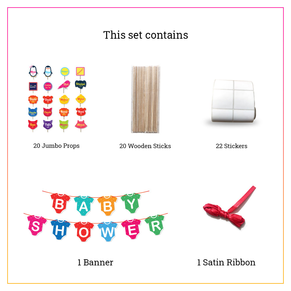 baby shower props, banner
