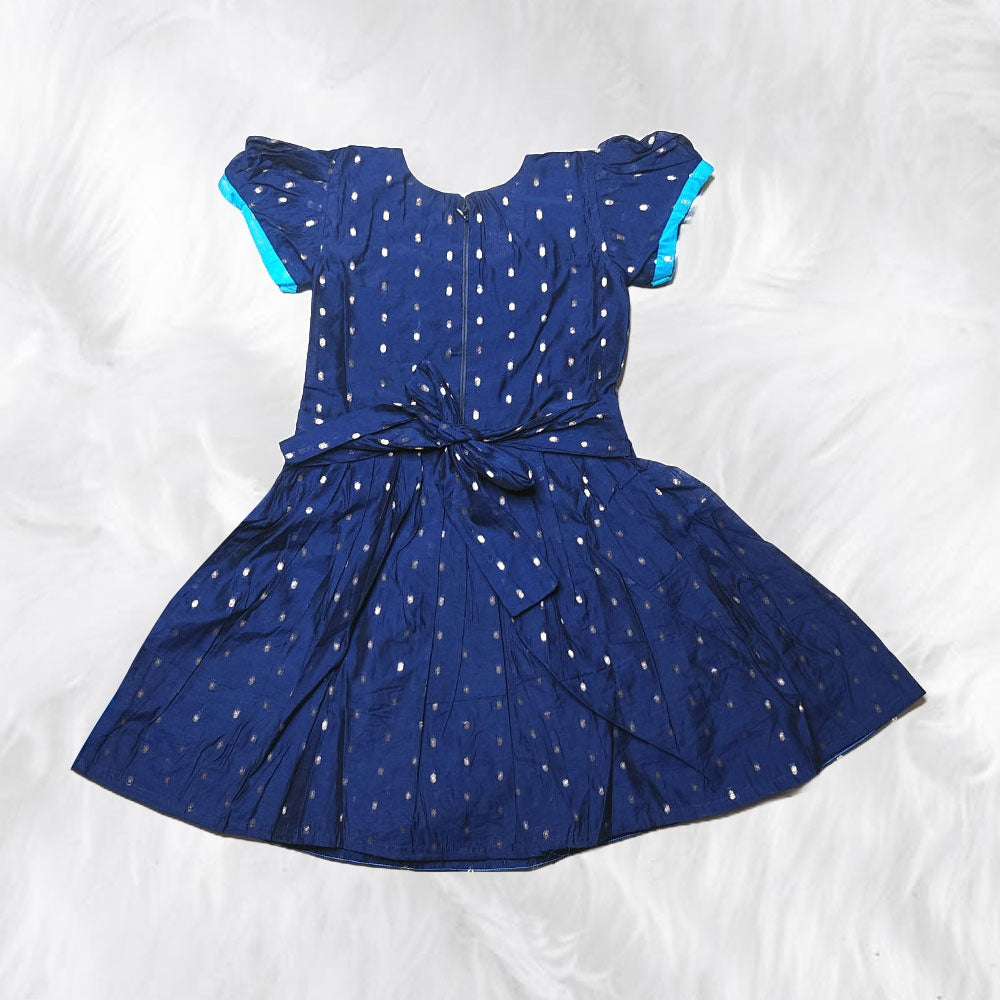 Elegant Chanderi Cotton Frock with Timeless Design