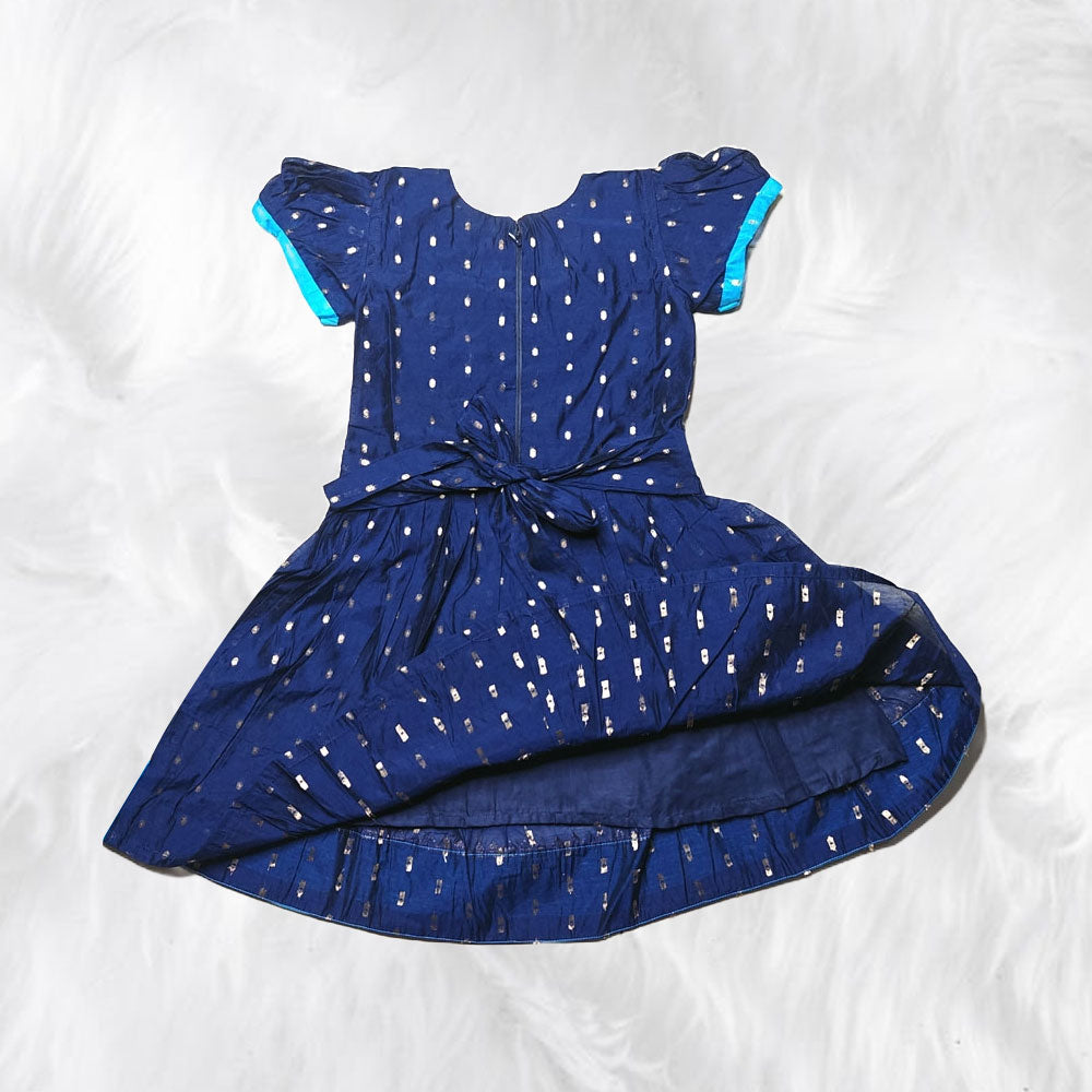 Elegant Chanderi Cotton Frock with Timeless Design