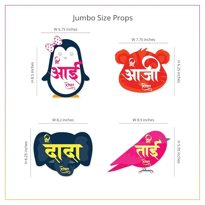 Baby Shower Props Marathi 16 PCs Baby Shower Banner mom to be sash dad to be Badge