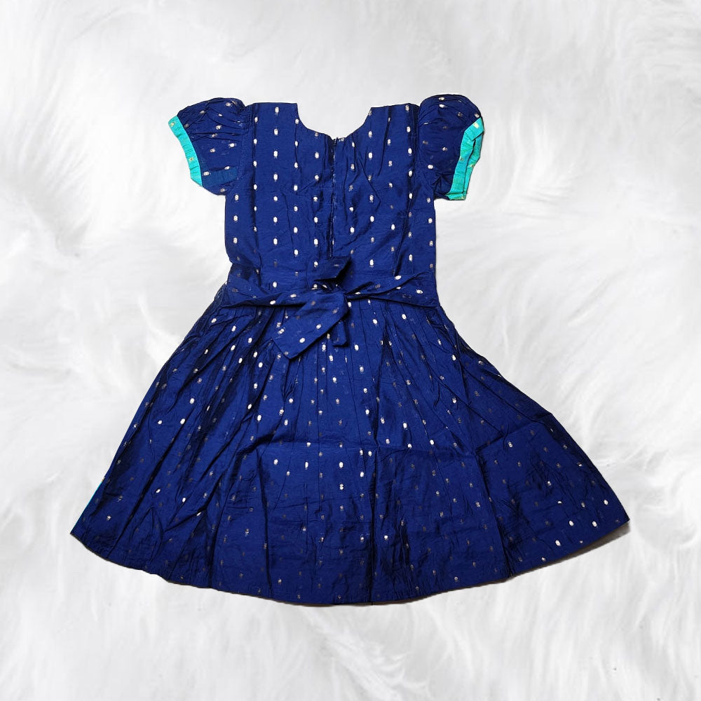 Charming Chanderi Cotton Frock: Elegance for Little Princesses