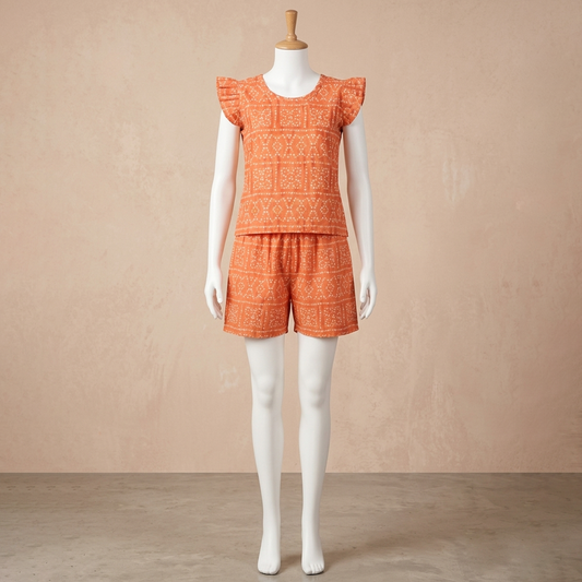 breathable kids co ord set daily wear cotton