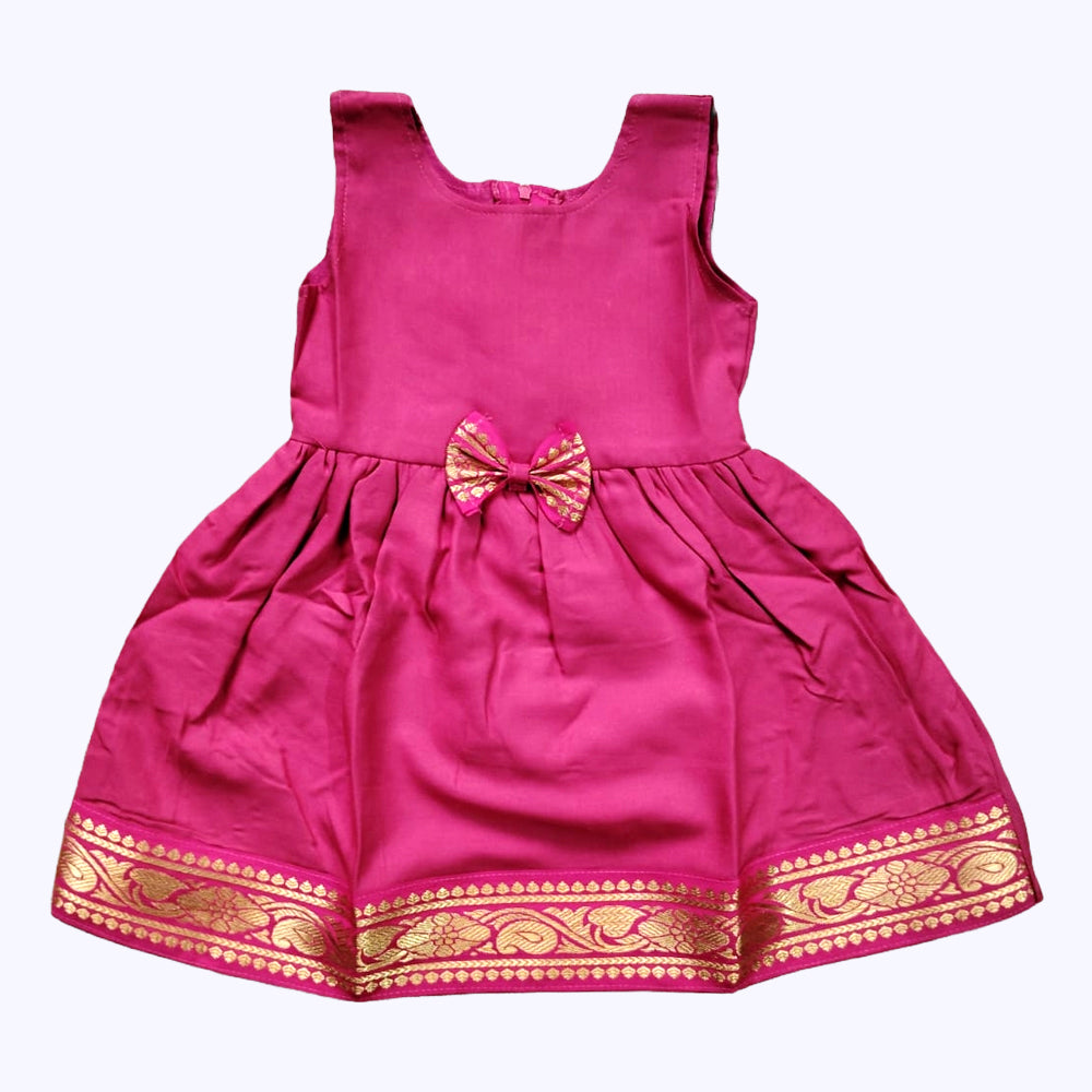 Cotton Frock with Indian Prints for Baby Girl