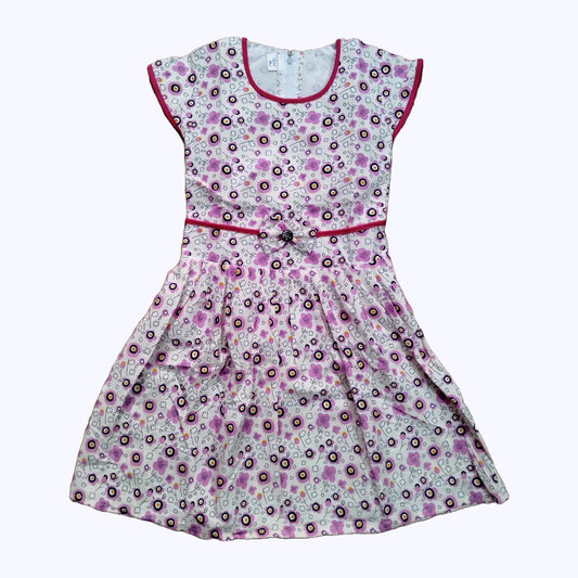 Cotton Frock for Girls Daily Wear – Printed Cotton Dress Kolhapur
