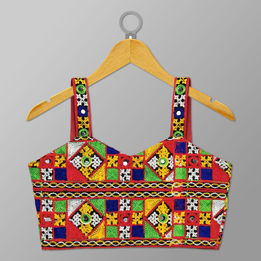 Orange Navratri Dress – Traditional Dhoti Pattern