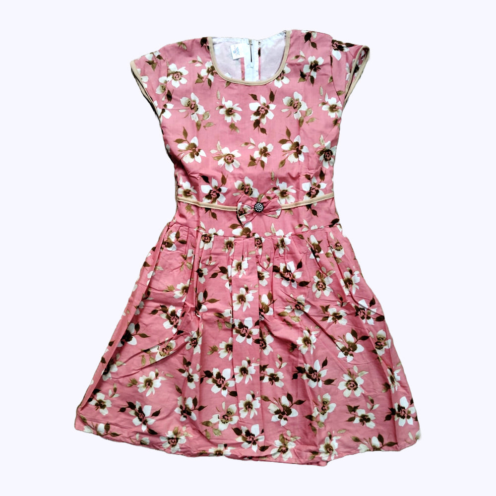 Printed Cotton Frocks for Girls – Daily Wear Style