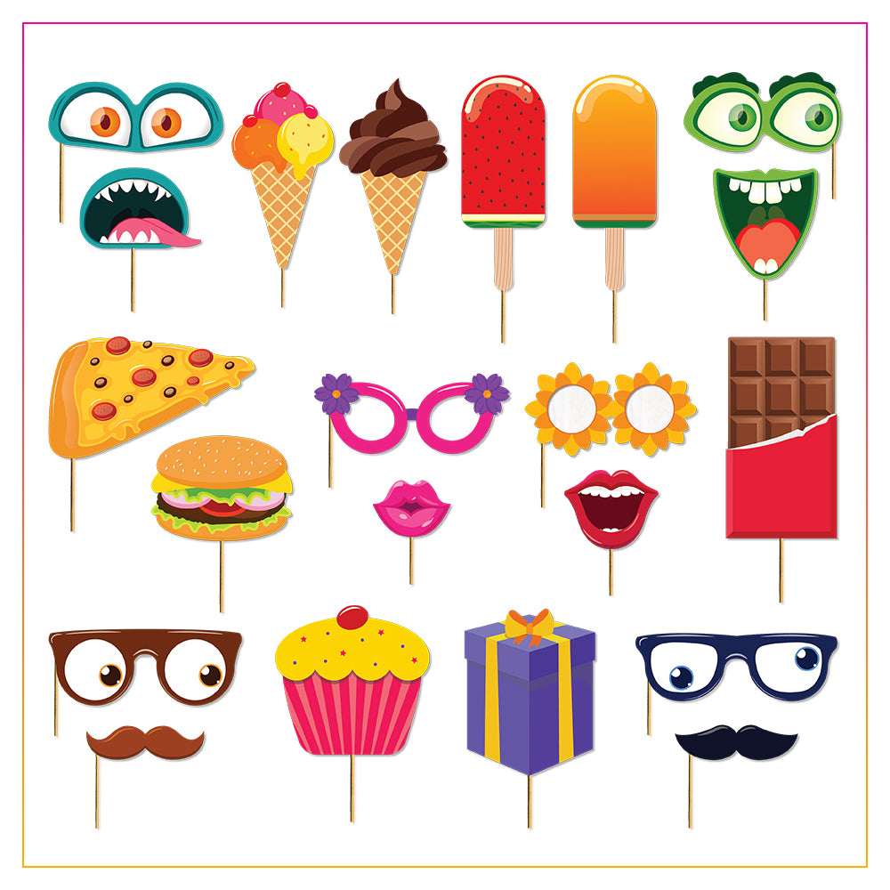 Birthday Photo Booth Props 21 PCs