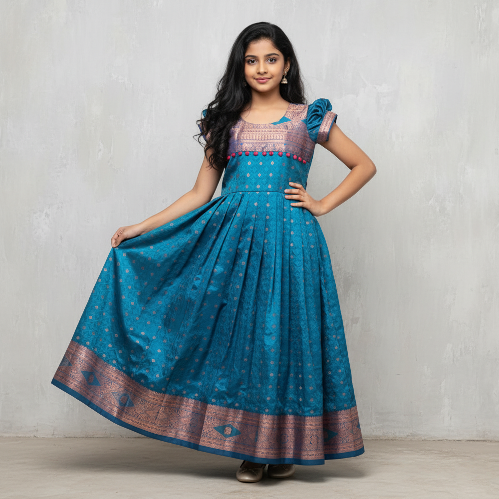 Blue Long Gown for Women – Wedding & Party Wear