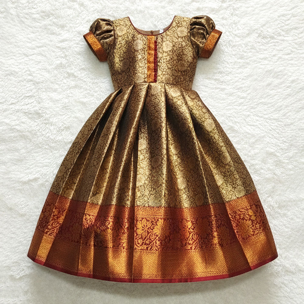 Brown Long Gown for Women – Party & Wedding Wear