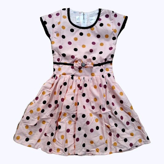 Frilly Cotton Frock for Girls – Pure Cotton Summer Daily Dress | Pakharooo
