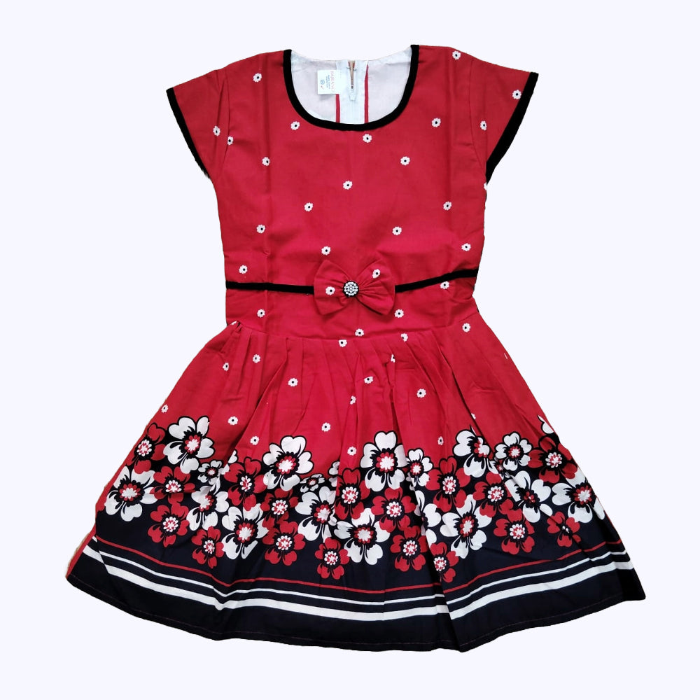 Traditional Cotton Frock for Girls – Festive Collection