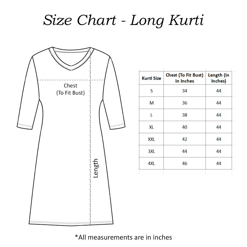 Elegant Black and Turquoise Cotton Kurti for Women - Perfect for All Occasions