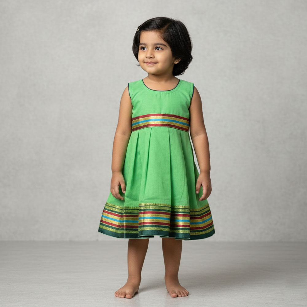Graceful Traditional Frock for Baby Girls – Pure Ethnic Vibe