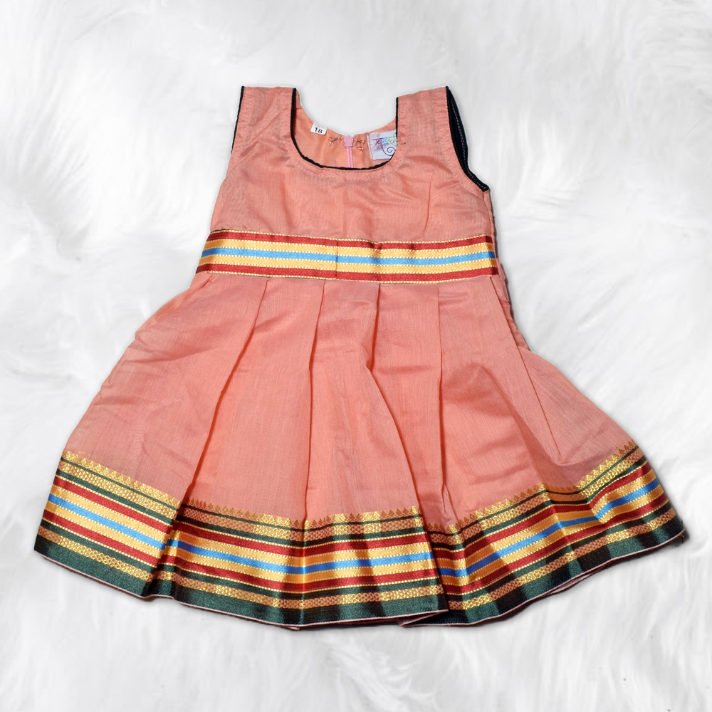 Classic Traditional Frock – Indian Style for Little Girls