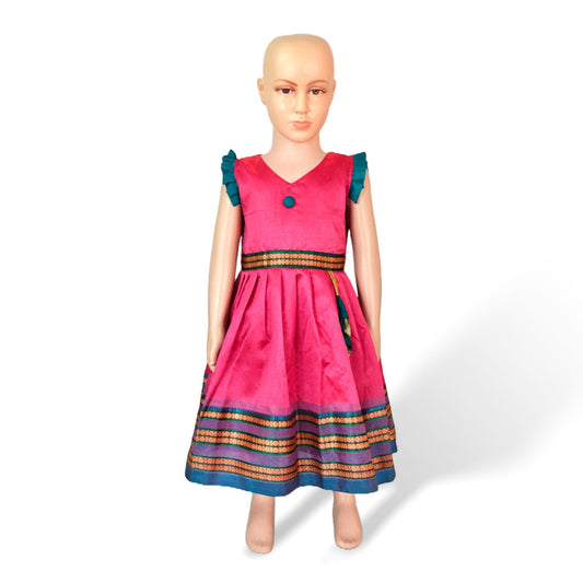 Baby Girl Premium Party Dress | Traditional Celebration Frock