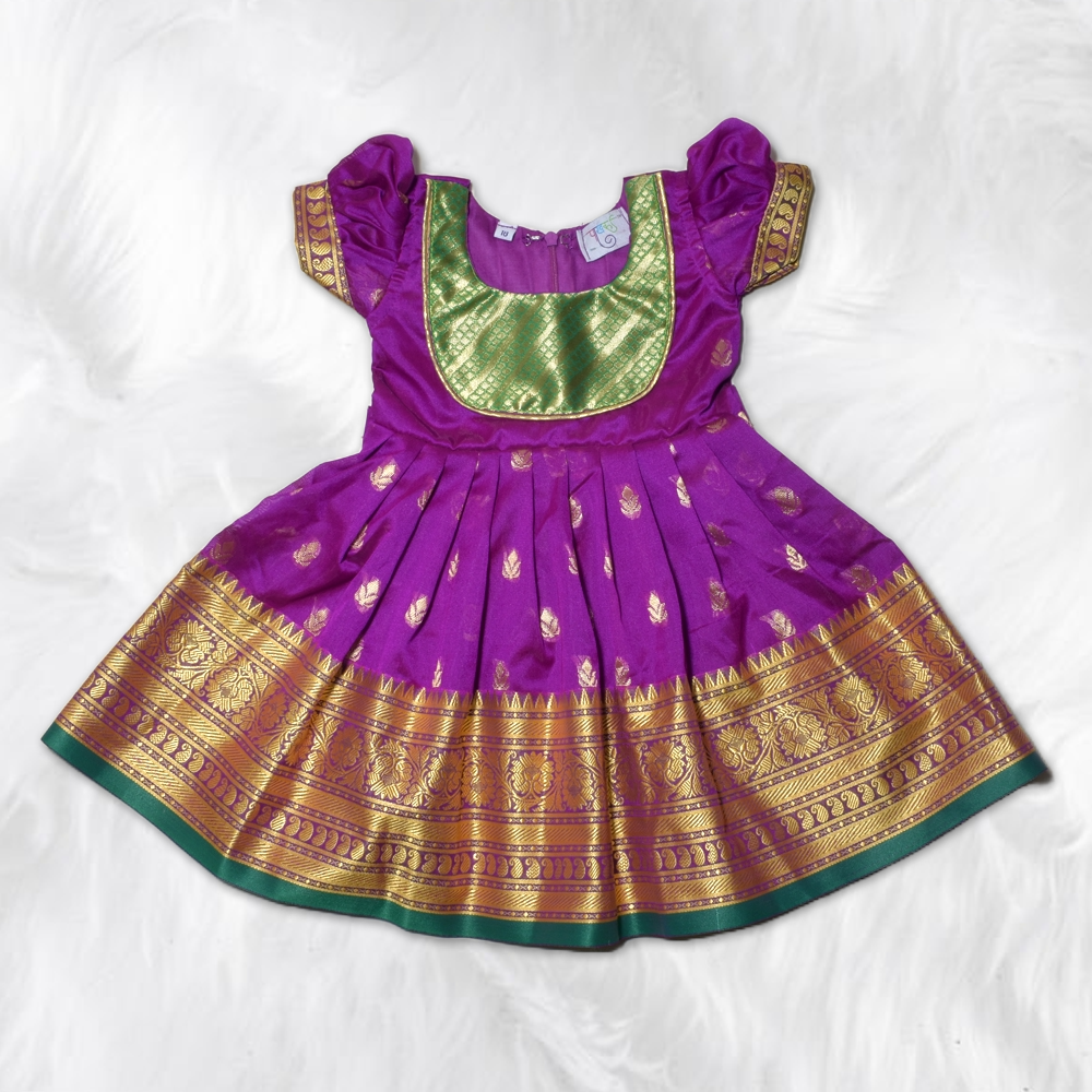 Vibrant Traditional Frock for Kids – Perfect for Celebrations