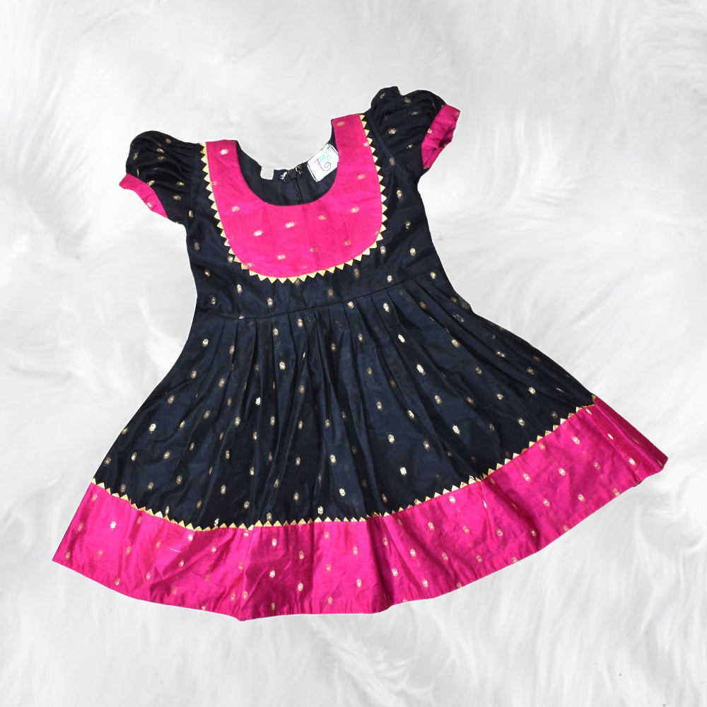 Chanderi Cotton Frock for Girls