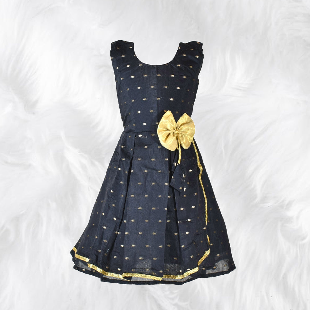Chanderi Cotton Frock - Elegant Charm