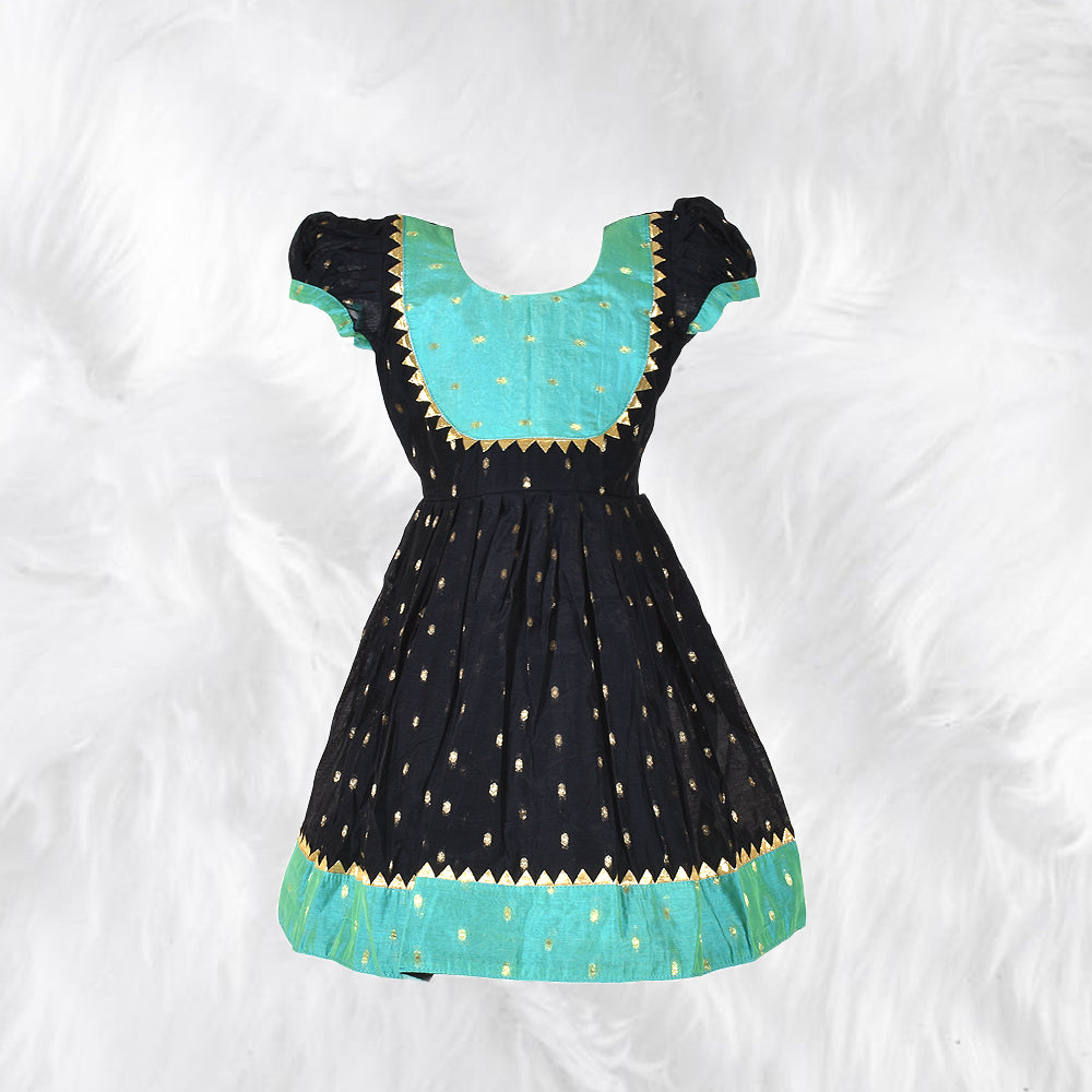 Chanderi Cotton Frock: Stylish Elegance for Girls