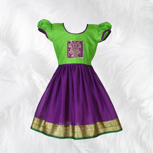 Paithani Frocks - Royalty for Your Little Princess