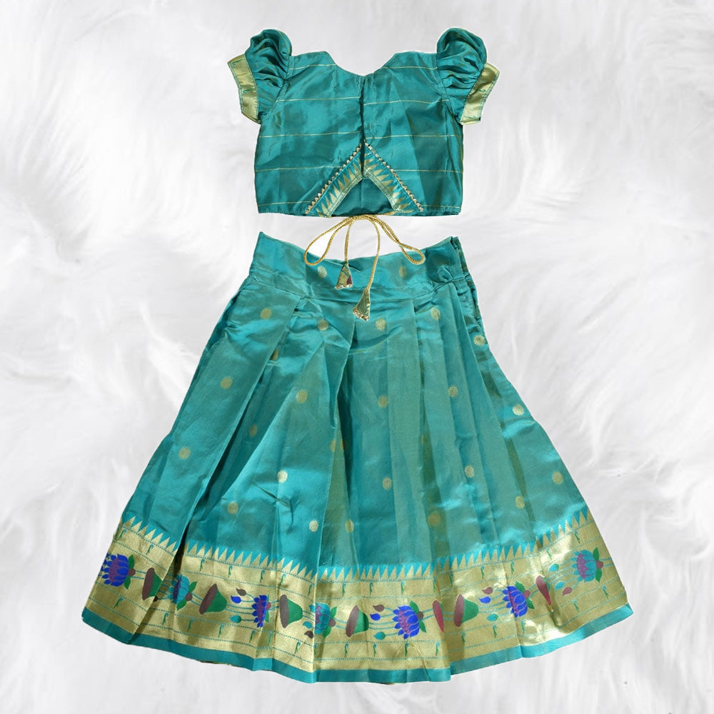 Charming Pattu Pavadai: Traditional Elegance for Girls