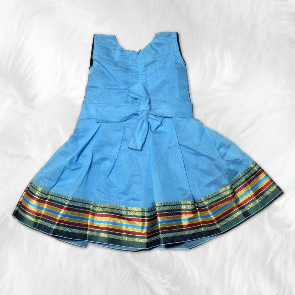 Premium Traditional Frocks – Paithani Touch for Baby Girls