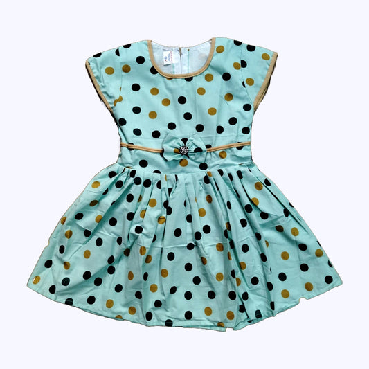 Soft Cotton Frock with Lace and Bow for Baby Girls – Sweet Daily Dress | Pakharooo