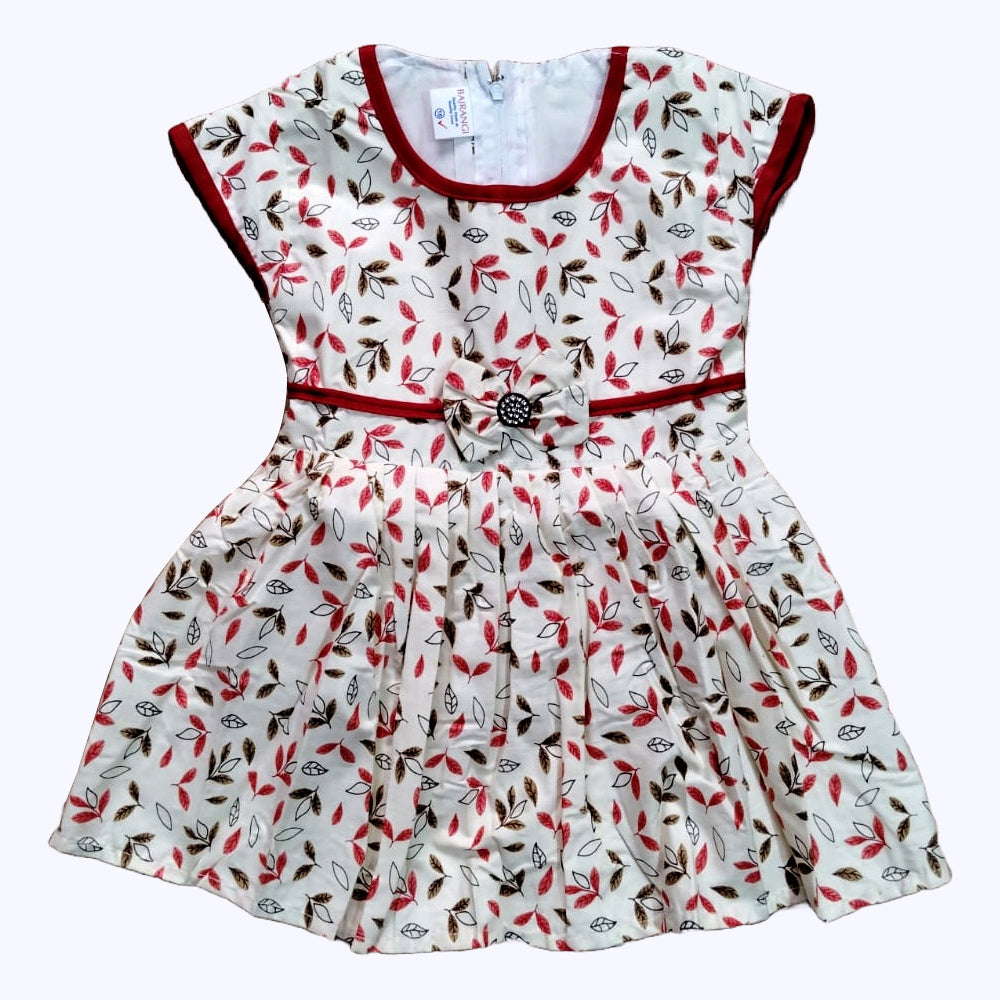 Stylish Cotton Frock Design for Teenage Girl