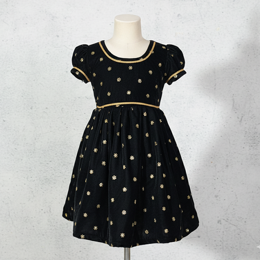 premium birthday outfit baby girl velvet dress