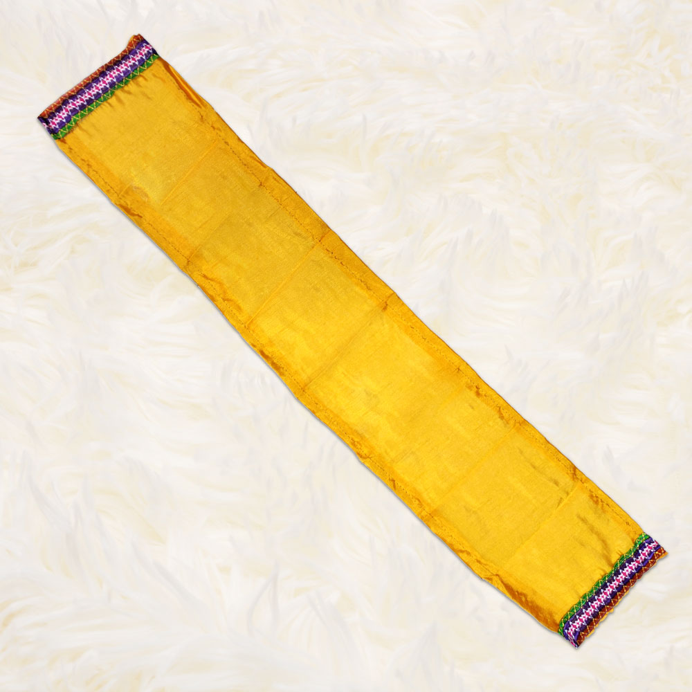Red Radha Costume – Traditional Mirror Work Dress for Janmashtami