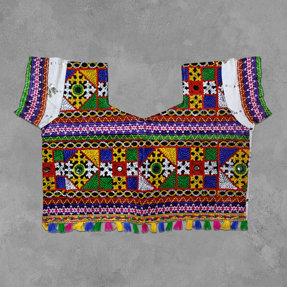 White Navratri Dress for Baby Girl | Elegant Garba Outfit