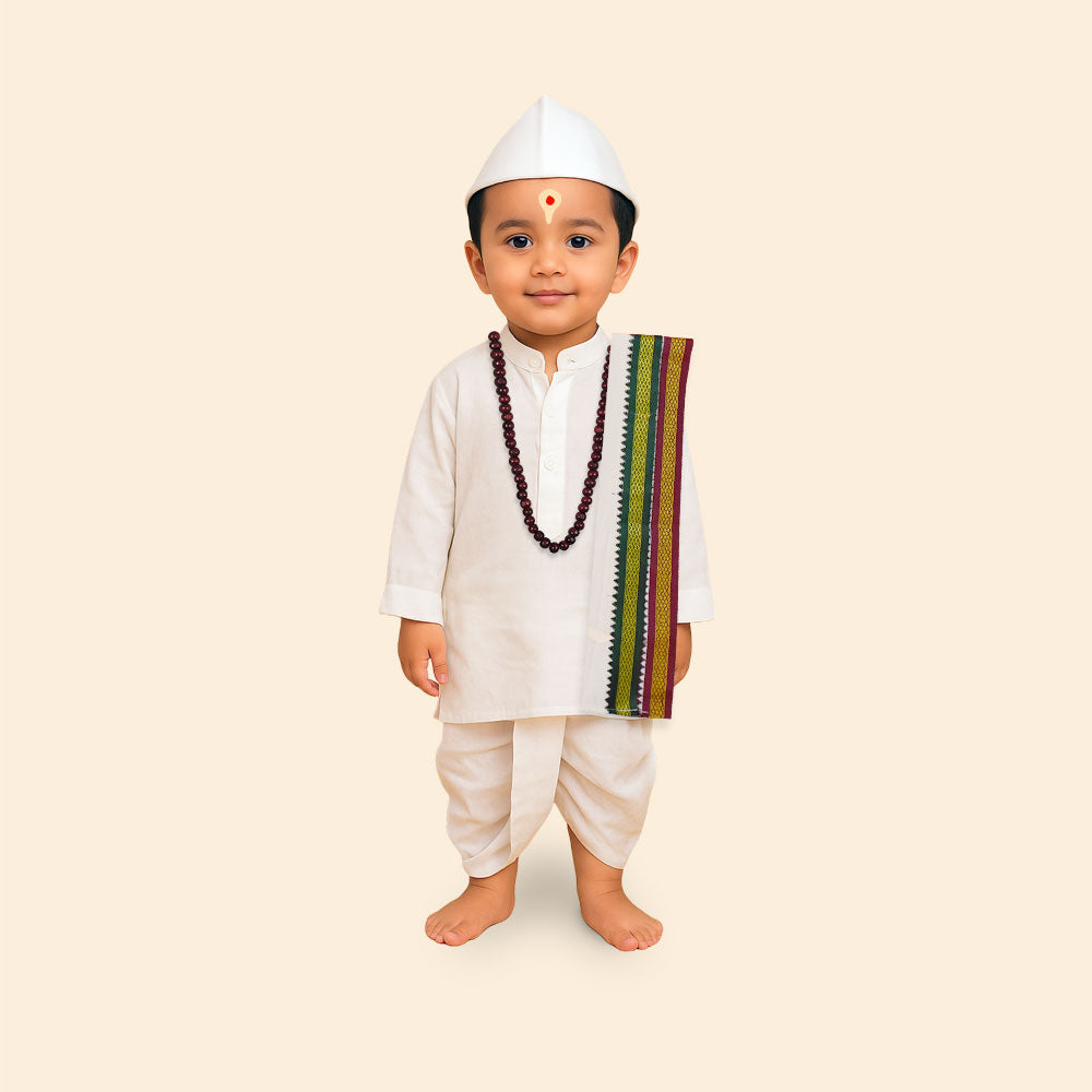 Traditional Varkari Dress Set for Kids