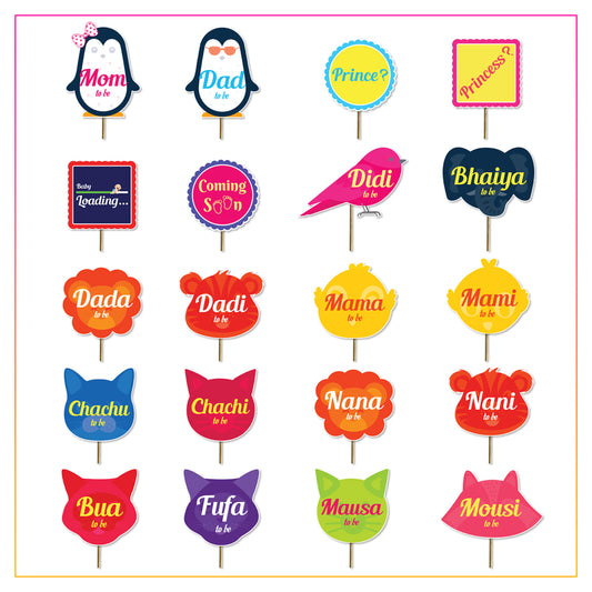 Baby Shower Props 20 Pcs