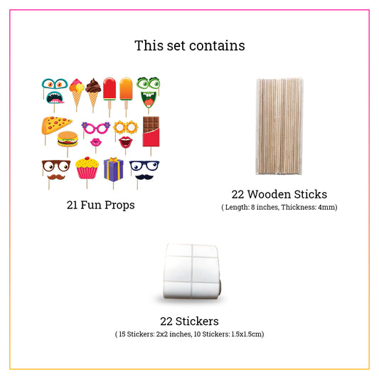 Birthday Photo Booth Props 21 PCs