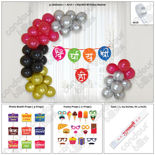 Birthday decoration items 37 Pcs