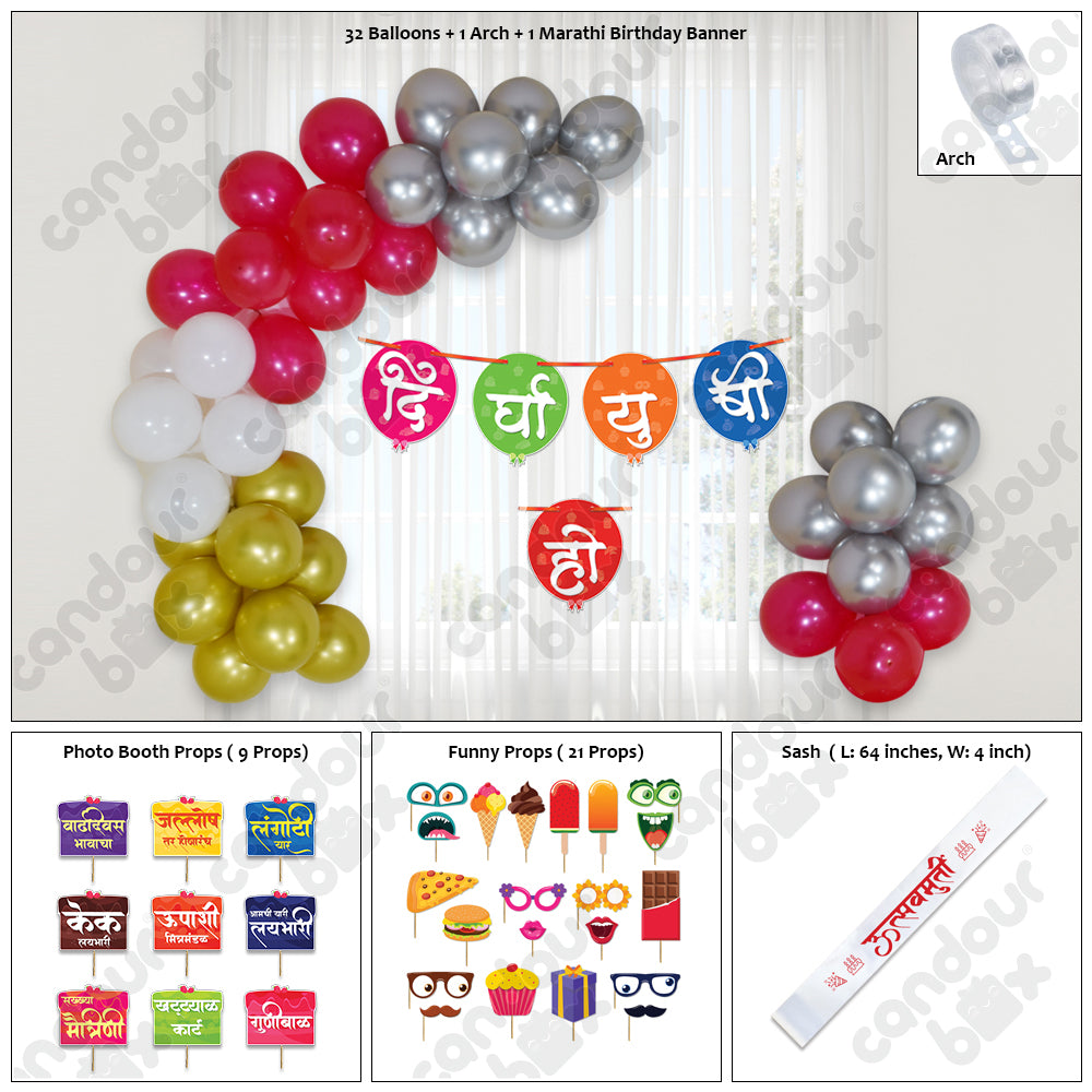 Birthday decoration items 37 Pcs