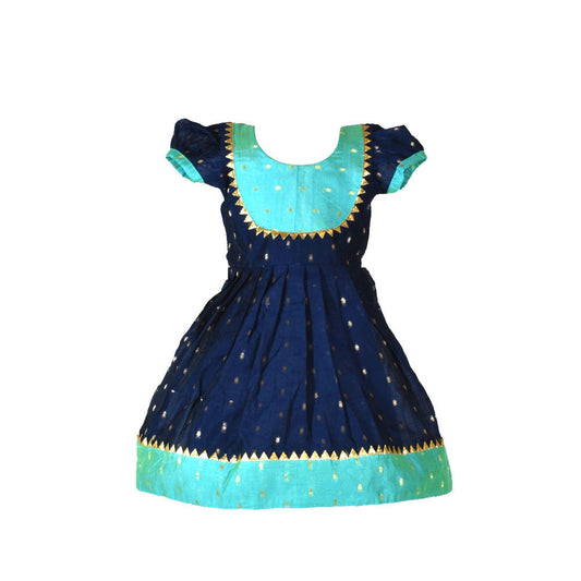Chanderi Cotton Frock: Stylish Elegance for Girls