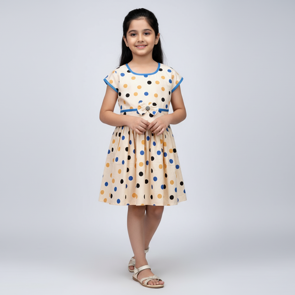 Pure Cotton Frock for Kids – Soft Summer Dress for Girls