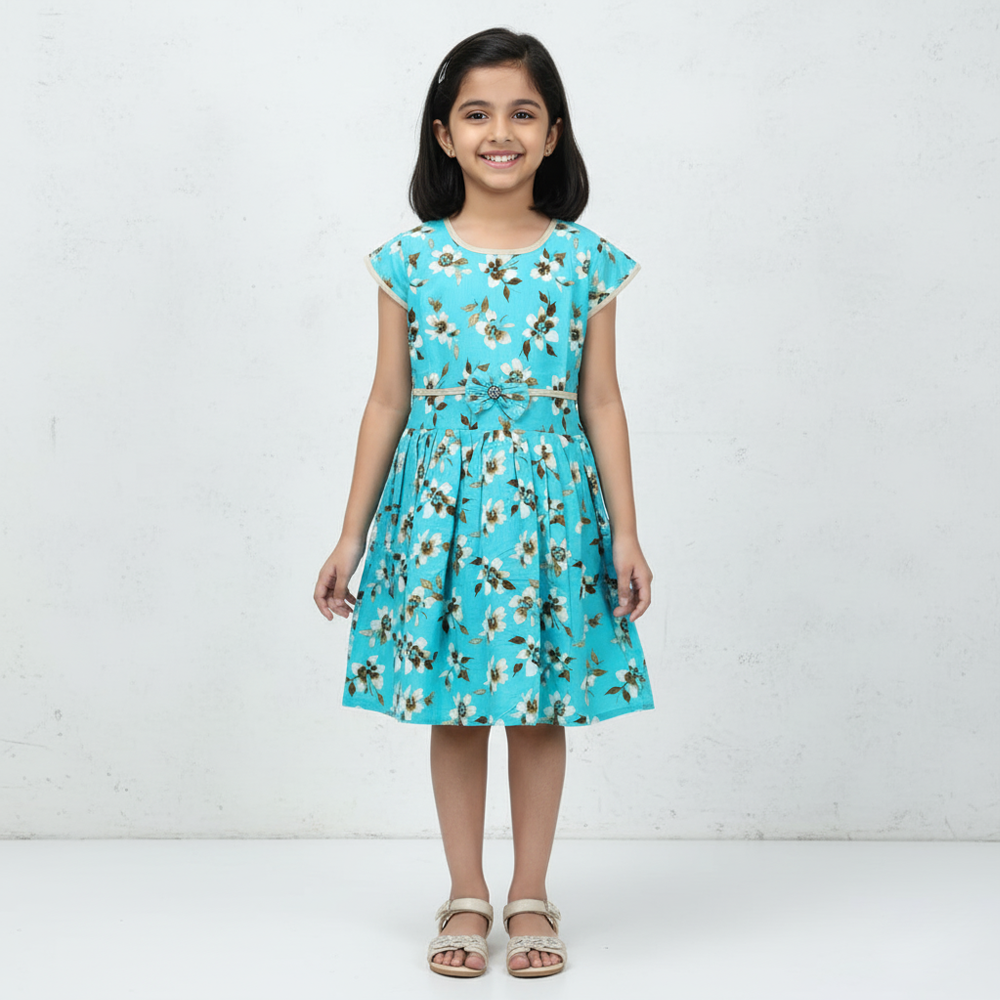 Soft Cotton Frock for Toddler Girls – Comfortable Kids Cotton Dress