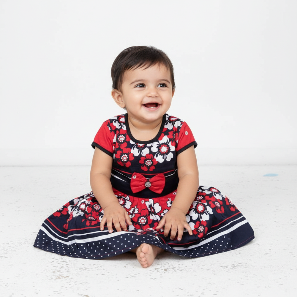 Simple Cotton Frock Pattern for Kids – Breathable Summer Dress