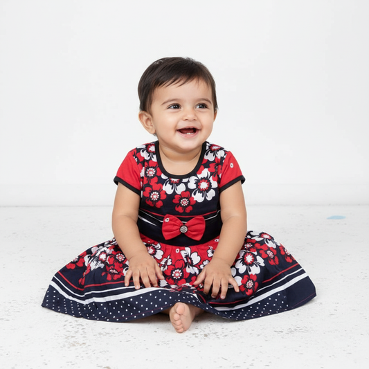 Simple Cotton Frock Pattern for Kids – Breathable Summer Dress