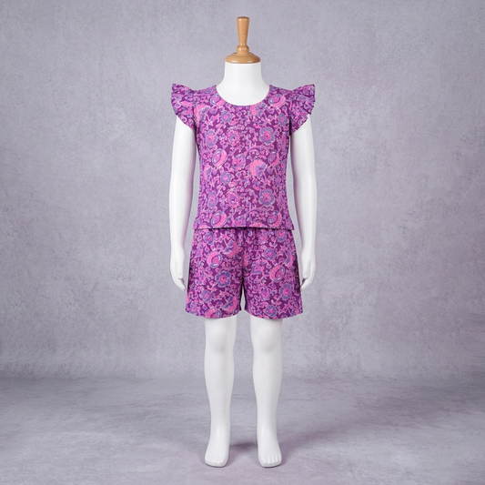 breathable kids outfit cotton summer