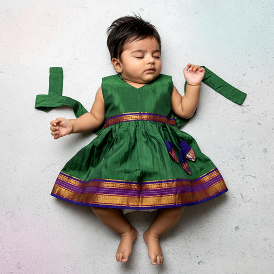 Stylish Traditional Frock for Baby Girls