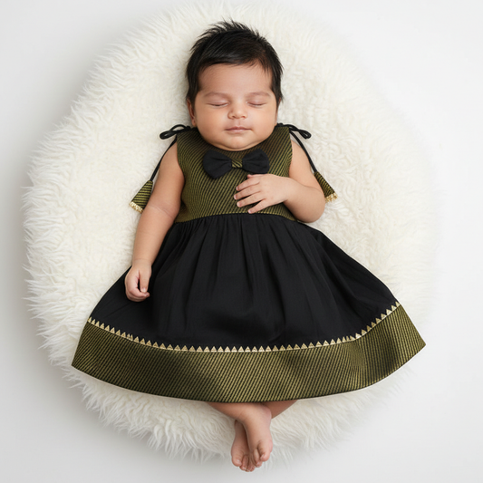 baby girl ethnic frock front view