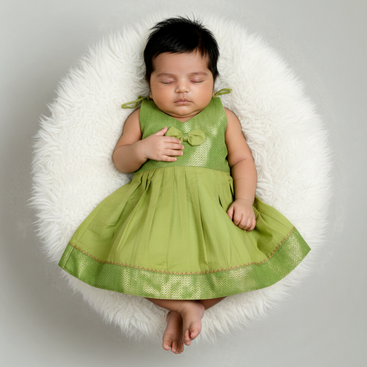 baby girl family function frock