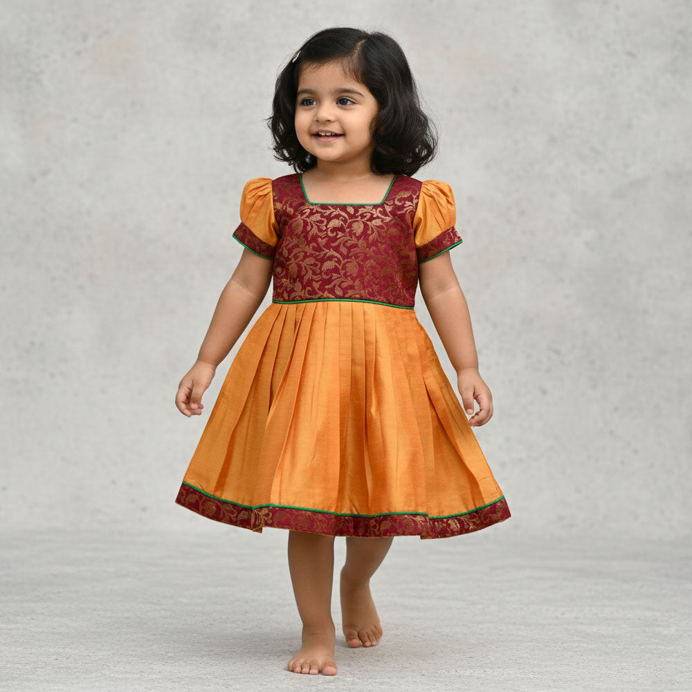lehenga style baby frock