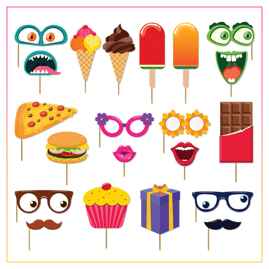 Birthday Photo Booth Props 21 PCs