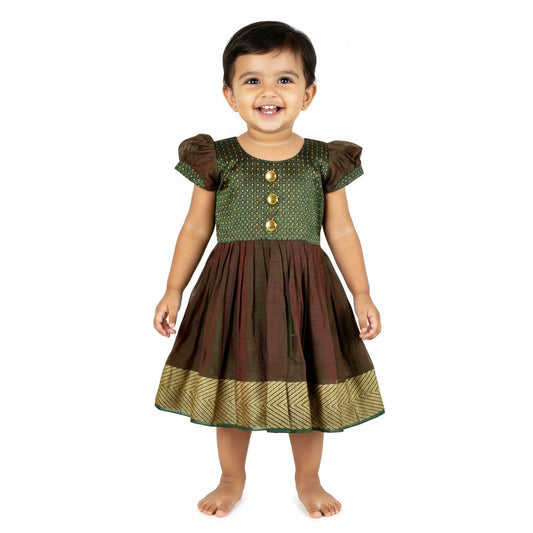 Graceful Irkal Frocks with Rich Hues