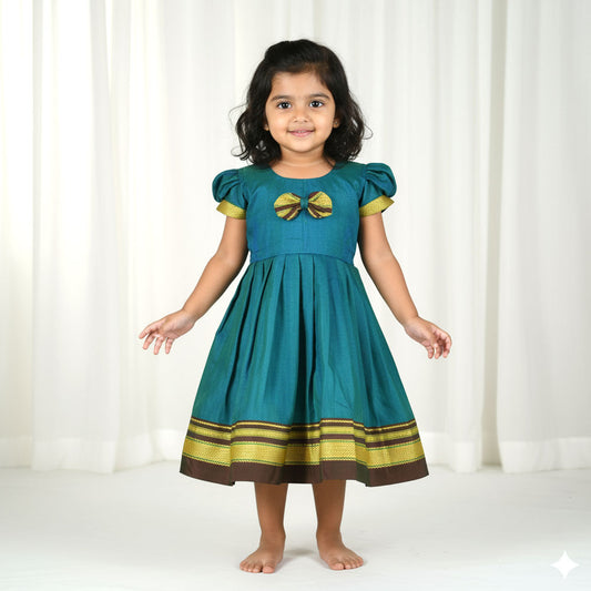 Beautiful Irkal Frocks with Traditional Charm
